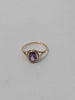 9ct Yellow Gold Ladies Ring With Purple Stone - Size L - 1.71 Grams