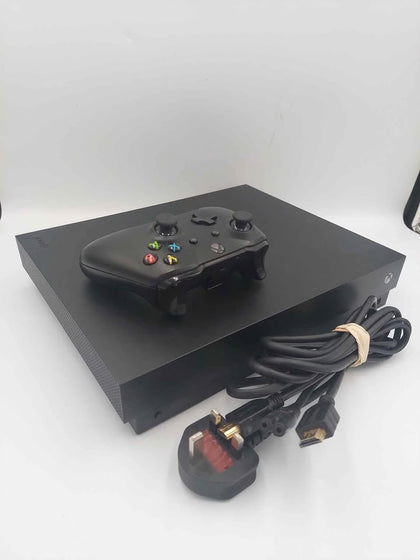 Xbox One X Console, 1TB, Black, Unboxed, With Black Pad