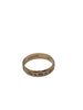 9ct Yellow Gold Ring With Patterns - Size L - 1.28 Grams (Has Date Engraved Inside)