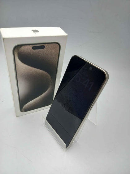 Apple iPhone 15 Pro Max 256GB Natural Titanium Unlocked Boxed 84% Battery