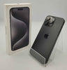 Apple iPhone 15 Pro Max, 256GB, Black Titanium, 84% Battery Health, Unlocked, Boxed