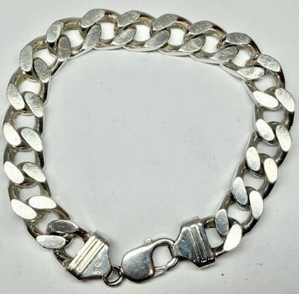 925 Sterling Silver Curb Bracelet 9