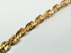 9ct yellow gold St Christoper with twist chain 22"