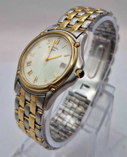 Rotary UCAR315 Two Toned Quartz Movement Watch With Two Toned Steel Bracelet & Boxed