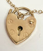 9ct Gold Gate Bracelet with Heart Clasp