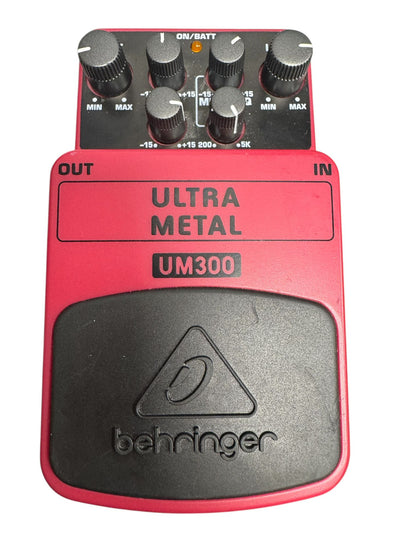 Behringer Um300 Ultra Metal Distortion Effects Pedal For Heavy Metal **Collection Only**