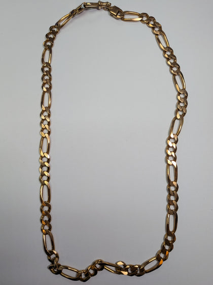 9ct Rose Gold Figaro Chain 26