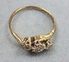 9ct Gold Diamond Ring size J