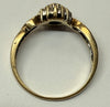 9ct gold cluster ring size S