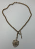 9ct Gold Double Albert pocket watch 18” chain with T bar