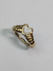 9ct gold diamond heart ring