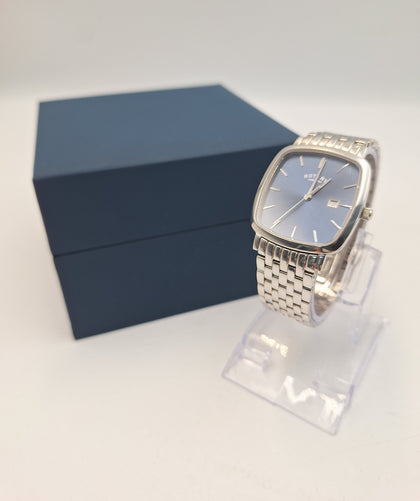 Rotary Men's Windsor Gs02-400/5 quartz stainless steel watch with blue face BOXED