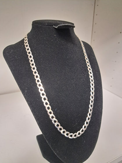 925 Silver Curb Chain - 20Inch/5mm - 20.91g - Great Yarmouth