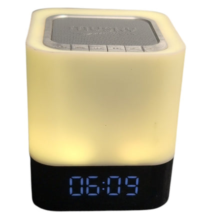 Musky Bluetooth Speaker/Alarm Clock with LED Light 