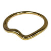 Pandora Gold Polished Wave Ring Size 58 *Collection Only*