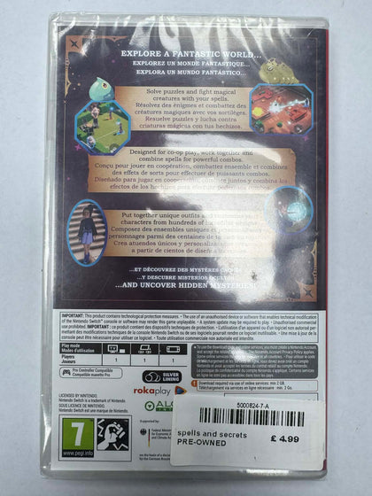 Spells & Secrets. Nintendo Switch.