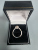 14ct White Gold Ring 3.4G HM Size N