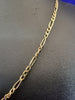 9ct Yellow Gold Figaro T-Bar Necklace 5.62g 18"