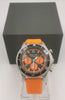 Neon Time Swiss Quartz Chronograph Men's Watch - Orange Resin Strap - Boxed