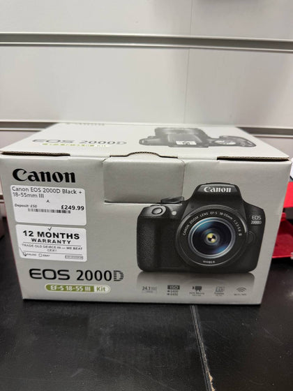 Canon EOS 2000D Black + 18-55mm III