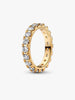 Sparkling Row Eternity Ring 14k gold plating rrp£90.00