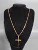 18CT Gold Necklace 20.3G 21" With Cross Pendent