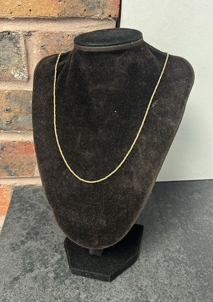 9ct Yellow Gold Byzantine Chain 19