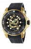 Gucci Dive Quartz Black Dial Black Rubber Strap Watch For Men