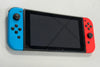 nintendo switch console red and blue joycons