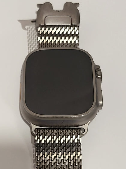 APPLE Watch Ultra 2 Cellular - 49 mm Natural Titanium Case with Natural Titanium Milanese Loop - Medium