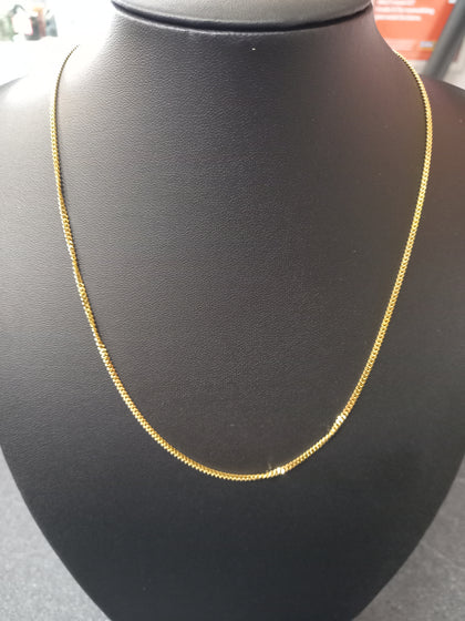 18ct Gold Curb Chain 9.02g 24