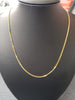 18ct Gold Curb Chain 9.02g 24"