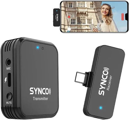 SYNCO Wireless Lavalier Microphone, G1T 2.4G Smartphone Wireless Lapel Mic*Collection Only*