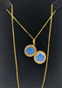 9CT ( 375 ) yellow gold chain with locket pendent 18'' length 6.8g boxed hallmarked