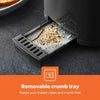 Geepas 2-Slice Black Bread Toaster with 6 Level Browning Control
