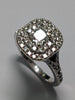18Ct White Gold Diamond Ring size J