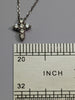 14ct White Gold Diamond Cross & Necklace