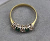 18ct Gold Diamond/Emerald Ring Size "O"
