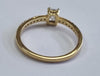 18ct gold diamond ring size N1/2