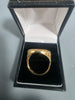 9ct GOLD SOVEREIGN FOIL RING 375 4.6G 1'' Size T