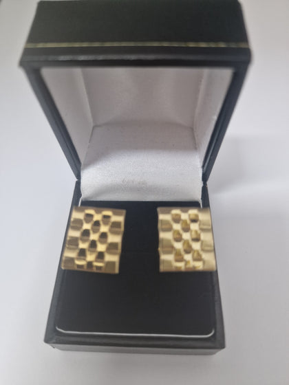 Gold Cuff Links 9ct 375 5.8G.