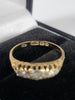 Beautiful 18CT  Yellow Gold Ring With Clear Stones - 2.74GR - Size L - Hallmarked