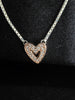 925 Ale Pandora Necklace 3.9G ROSE GOLD HEART