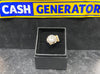 9ct Gold Ladies C/Z Ring (Size Q), 5.16g