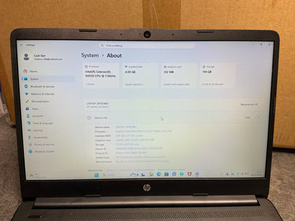 Lenovo Laptop - intel celeron - 4.00gb - 128gb ssd - windows 11