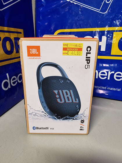 JBL Clip 5 Bluetooth Speaker - Blue