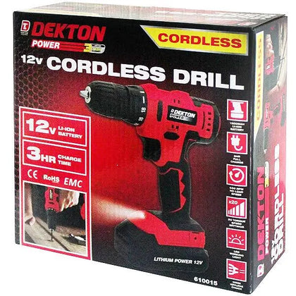 ** Sale Collection Only ** DEKTON 12V 1300MAH CORDLESS DRILL