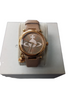 Womens Pink/Silver Orb Pastelle Leather Watch