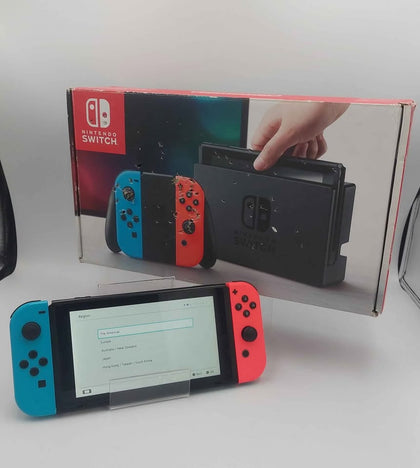 Nintendo Switch Console, 32GB, Mixed Blue/red Joycons, Boxed- NO DOCK, HANDHELD USE ONLY