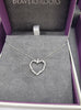 Entwine 9ct White Gold Diamond Heart Pendant